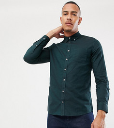 Зеленая оксфордская рубашка Burton Menswear Big & Tall - Зеленый