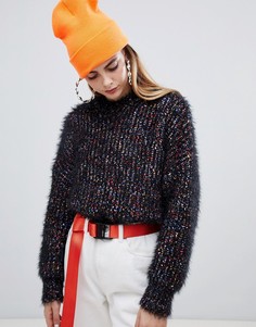 Пушистый джемпер Bershka - Мульти