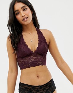 Кружевной бюстгальтер Free People Heartbreaker - Фиолетовый