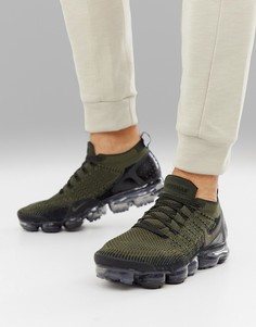 Черные кроссовки с отделкой под крокодиловую кожу Nike Running Vapormax - Черный