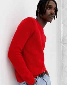 Красный джемпер в рубчик Pull&Bear - Красный