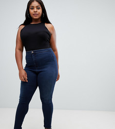 Джинсы с завышенной талией ASOS DESIGN Curve Rivington - Синий