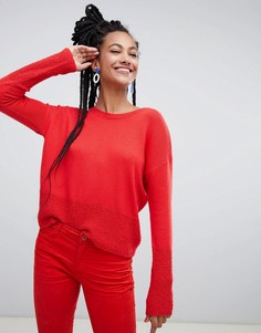 Esprit lightweight oversized jumper in red - Красный
