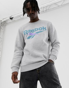 Серый классический свитшот Reebok DW9518 - Серый