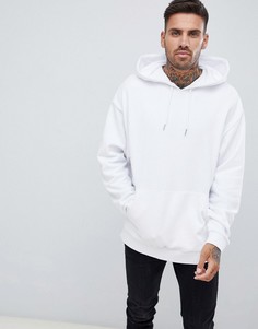 Oversize-худи белого цвета ASOS DESIGN - Белый