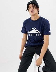 Темно-синяя футболка с логотипом Penfield Augusta Mountain - Темно-синий