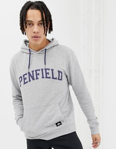 Худи серого меланжевого цвета с логотипом Penfield Okeno - Серый