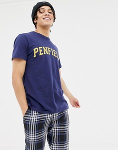 Темно-синяя футболка с логотипом Penfield Collegiate - Темно-синий
