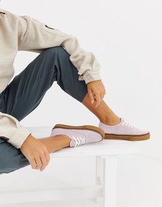 Розовые замшевые кроссовки Vans Authentic - Розовый
