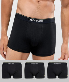 Lyle & Scott Eagle logo trunks 3 pack - Черный