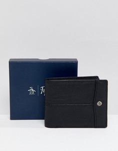 Черный бумажник из полиуретана Original Penguin - Черный