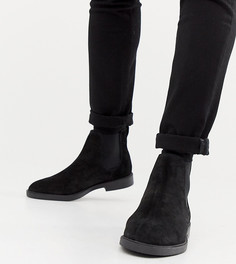 Черные замшевые ботинки челси Pull&Bear - Черный