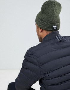 Классическая шапка-бини в рубчик цвета хаки Puma 02170904 - Зеленый
