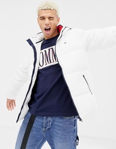 Белый пуховик со съемным капюшоном Tommy Jeans - Белый