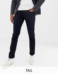 Черно-синие суженные книзу джинсы Nudie Jeans Co Tall Lean Dean - Синий