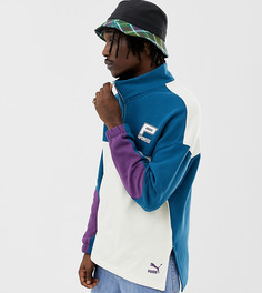 Синий свитшот из органического хлопка с молнией Puma эксклюзивно для ASOS - Синий