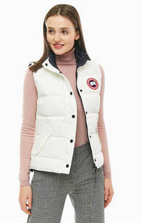 Белый жилет с пуховым наполнителем Freestyle Vest Canada Goose