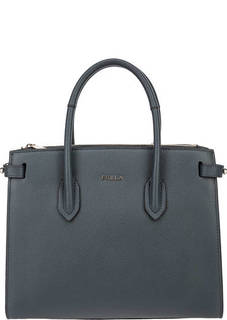 Сумка из сафьяновой кожи с двумя отделами Pin Furla