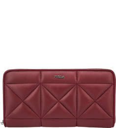 Стеганый кошелек из натуральной кожи Fortuna Furla