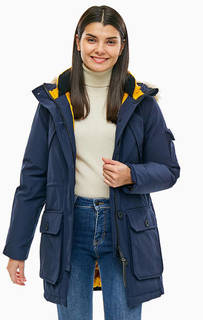 Синяя парка с капюшоном и карманами Hoosac Penfield
