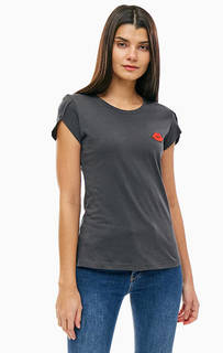 Хлопковая футболка с нашивкой Mustang