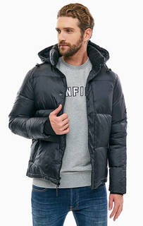 Черная демисезонная куртка со съемным капюшоном Penfield