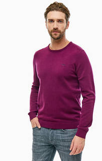 Хлопковый джемпер с треугольным вырезом S.Oliver