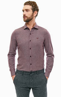 Приталенная хлопковая рубашка на пуговицах S.Oliver