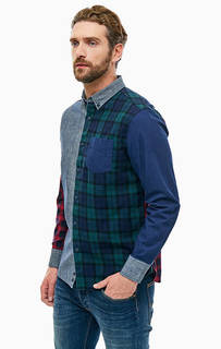 Хлопковая рубашка в клетку с карманом Penfield