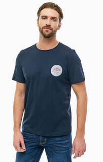 Синяя хлопковая футболка Mustang