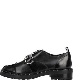 Кожаные полуботинки на ремешке и шнуровке Bronx