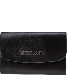 Черная кожаная ключница Sergio Belotti