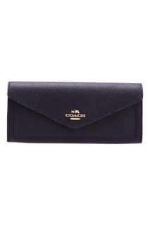 Темно-синий кошелек Soft wallet Coach