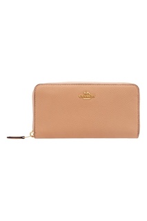 Бежевый кошелек на молнии Coach