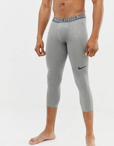 Серые леггинсы Nike Training Pro 3/4 838055-091 - Серый