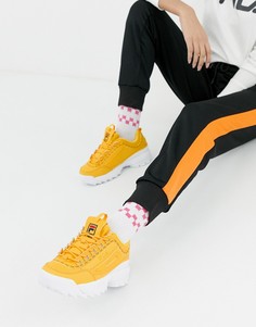 Желтые премиум-кроссовки с логотипом Fila Disruptor 2 - Желтый