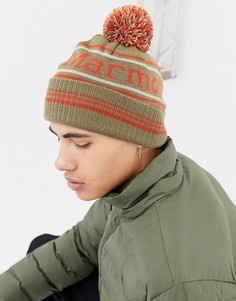 Красная шапка-бини в стиле ретро с помпонами Marmot - Красный