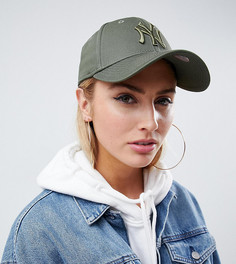 Эксклюзивная кепка оливкового цвета с надписью NY в тон New Era 9Forty - Зеленый