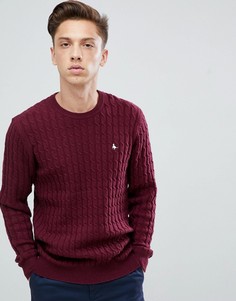 Бордовый джемпер в крапинку с добавлением шерсти Jack Wills Marlow - Красный