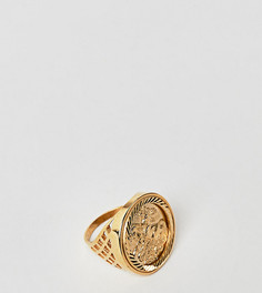 Кольцо из позолоченного серебра Chained & Able Old English - Золотой