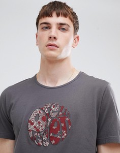 Серая футболка с логотипом Pretty Green - Серый