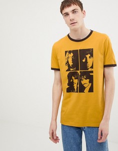 Желтая футболка с принтом Pretty Green x The Beatles - Желтый
