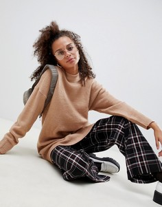 Джемпер с длинными рукавами и круглым вырезом Bershka - Черный