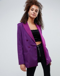 Фиолетовый блейзер Bershka - Фиолетовый