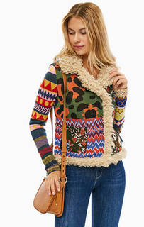 Разноцветная куртка в этническом стиле Desigual