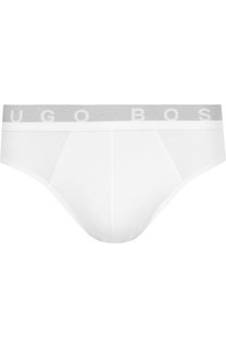 Хлопковые брифы с широкой резинкой BOSS