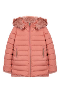 Двусторонняя куртка с меховой отделкой Yves Salomon Enfant