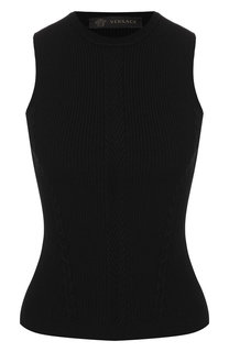 Однотонный топ из вискозы Versace