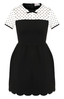 Приталенное мини-платье из вискозы REDVALENTINO