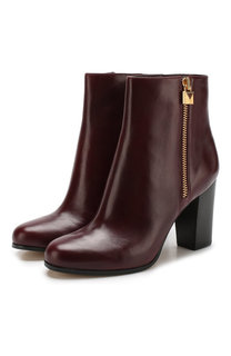 Кожаные ботильоны Margaret на устойчивом каблуке MICHAEL Michael Kors